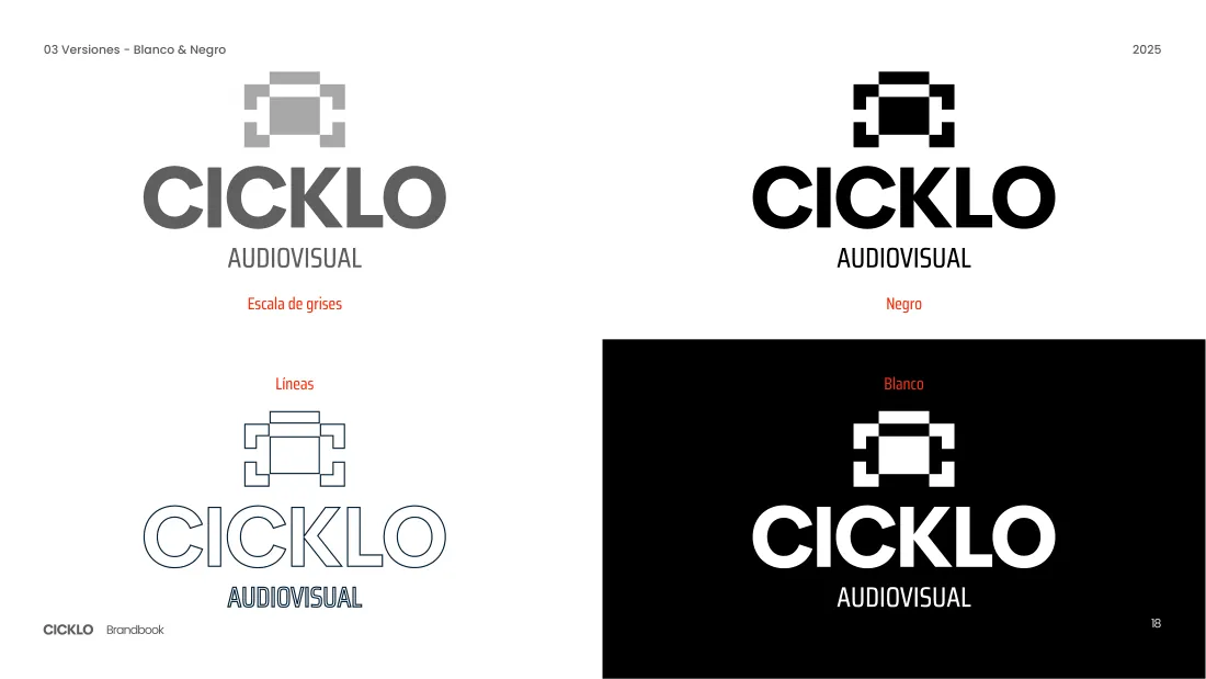 Manual de marca Cicklo Audiovisual - pagina 18