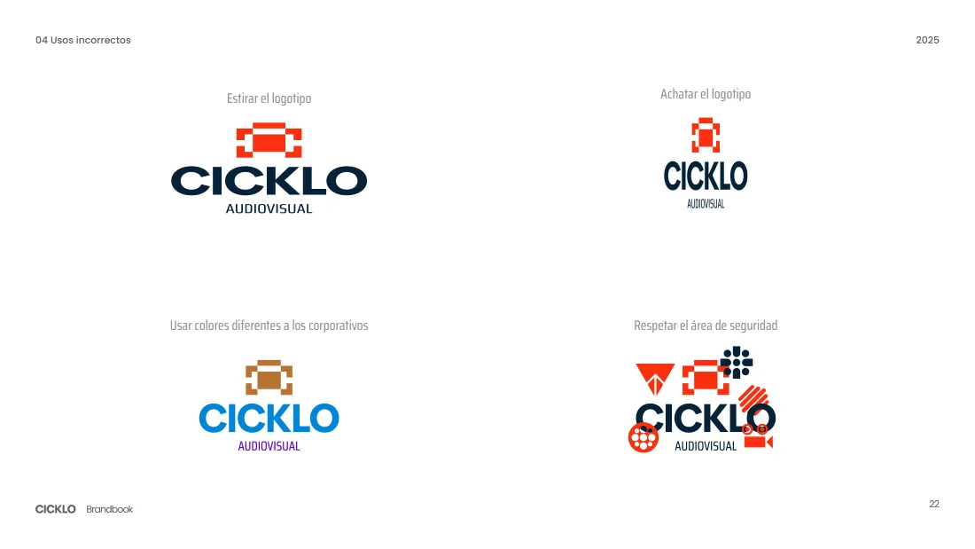 Manual de marca Cicklo Audiovisual - pagina 22