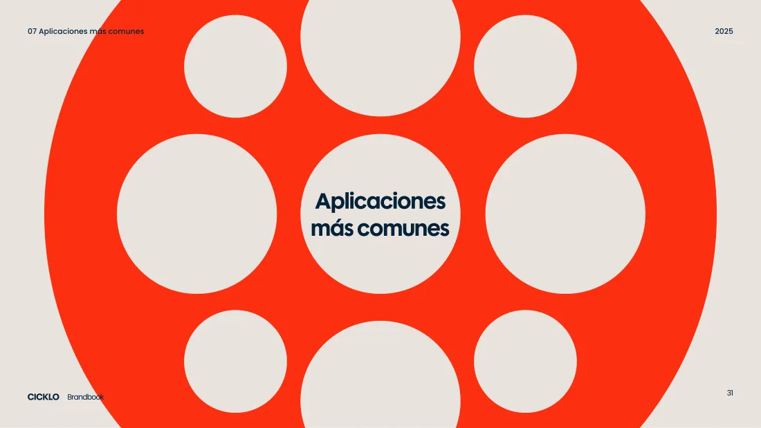 Manual de marca Cicklo Audiovisual - pagina 31
