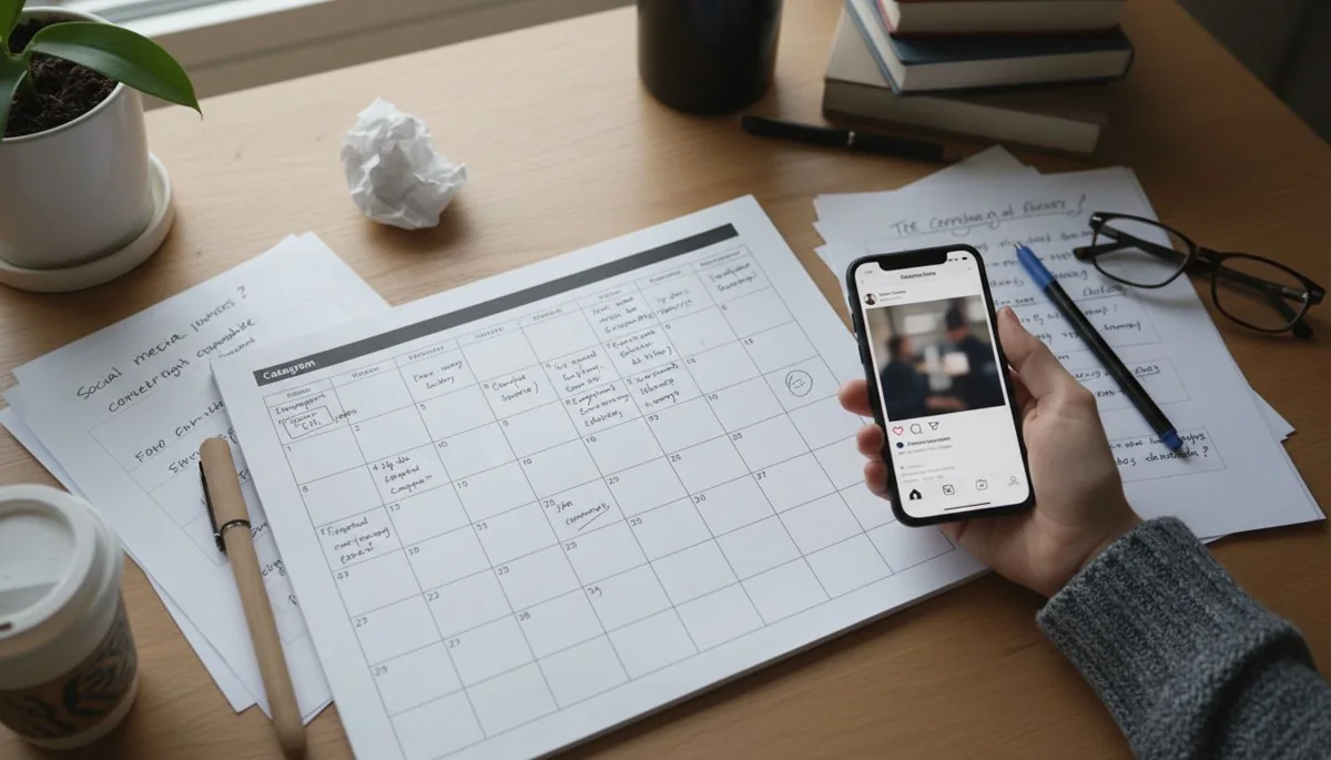 Community manager planeando contenido para redes sociales - Digital Trendy 360