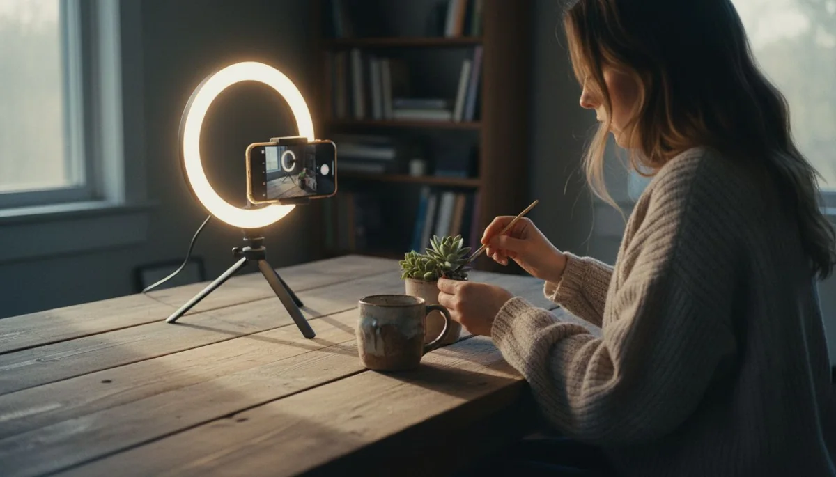 Creación de contenido y fotografía de producto para redes sociales