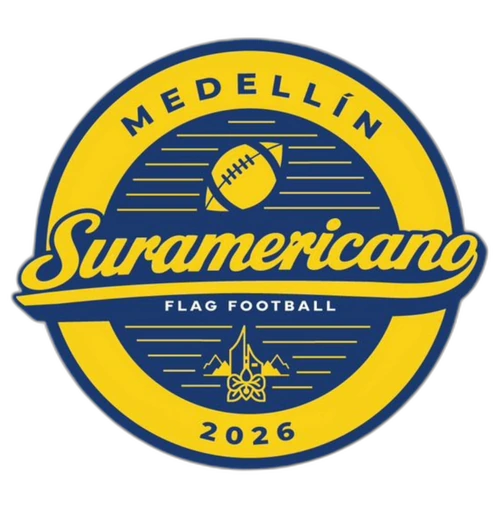 Logo Suramericano de Flag Football Medellín 2026