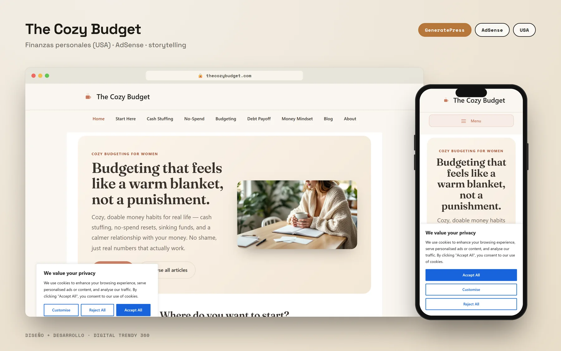 The Cozy Budget — Blog de finanzas personales (USA)