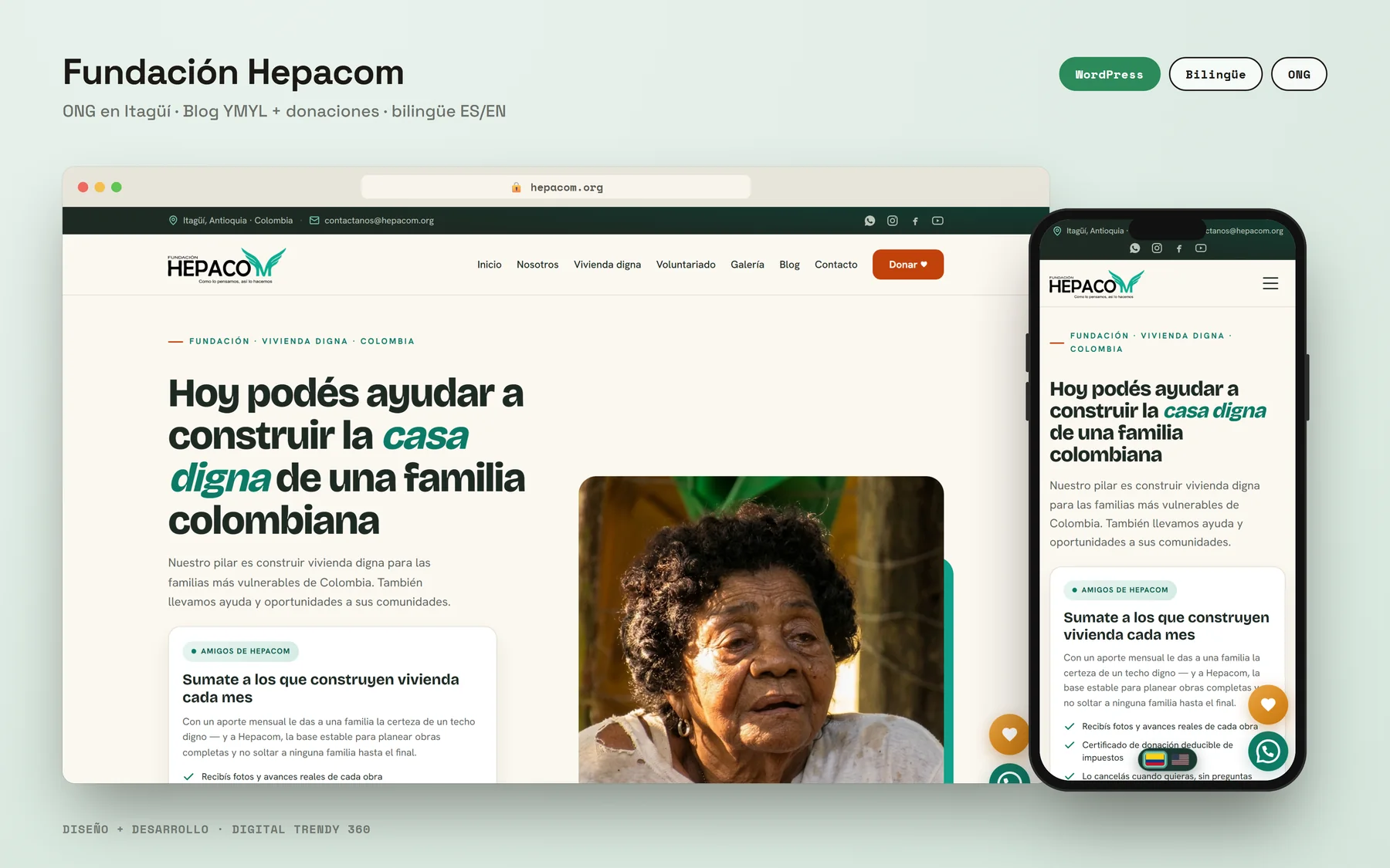 Fundación Hepacom — ONG bilingüe con blog YMYL