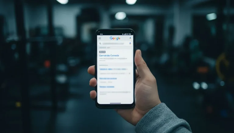google ads: el celular muestra el buscador de Google con el primer resultado marcado como anuncio